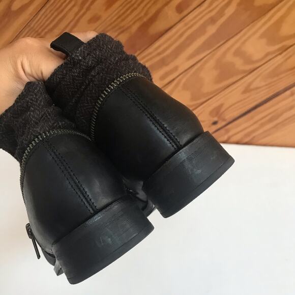 CAT Footwear Kiley Leather Tweed Ankle Boot - Picture 4 of 9